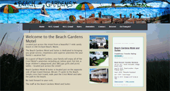 Desktop Screenshot of beachgardensmotel.com