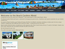 Tablet Screenshot of beachgardensmotel.com